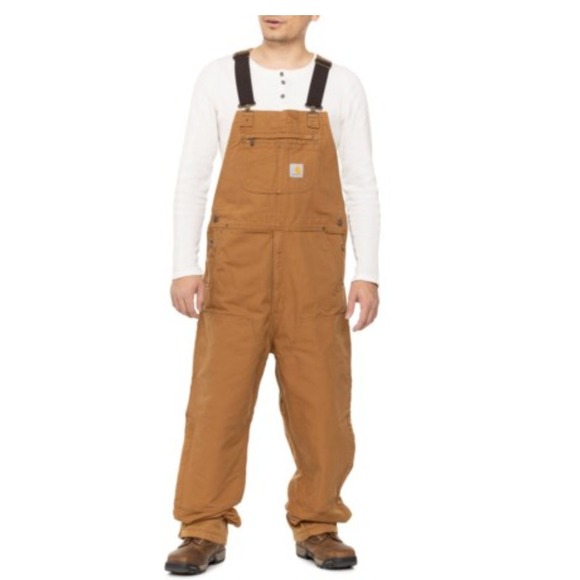 Carhartt Jackets & Blazers - Carhartt Quilt-Lined Washed Duck Bib Overalls Men's XL Tall - Insulated 104031